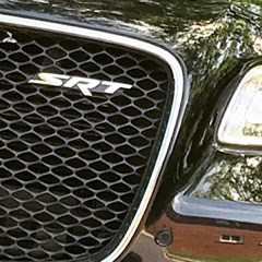 Photo: Closeup of the front grille of a Chrysler 300 SRT. Photo by HadKad.